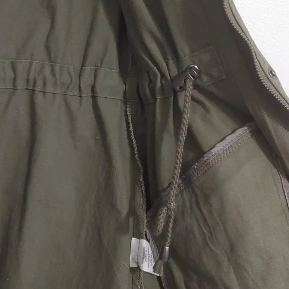 Francesca’s Military Style Olive Green Jacket - Picture 9 of 15